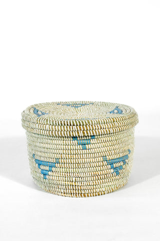 Korb blau/weiß - neu