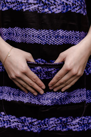 Afrikanische Kochschürze Lila