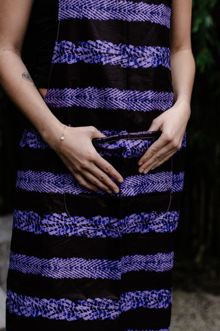 Afrikanische Kochschürze Lila