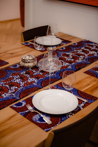 Tischsets aus Stoff, bunt im 4er und 6er Set